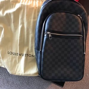 Authentic LV Micheal Damier Graphite Backpack .